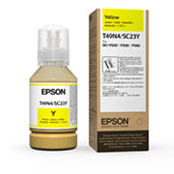 Genuine Epson Ultrachrome Dye Sub Yellow Ink Bottle For F160 F560 F561 140Ml - T49N4