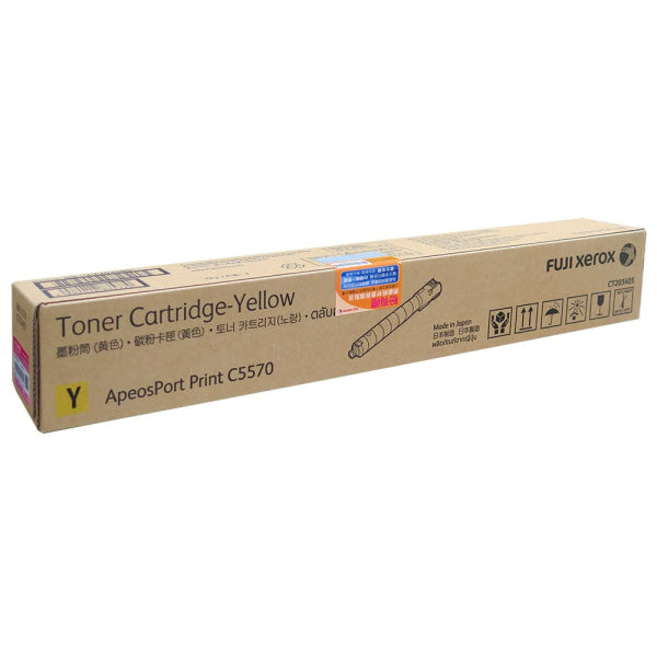 Fuji Film Genuine C5570 High Yield Yellow Toner Cartridge For Apeosport Print (25K) Ct203405 -