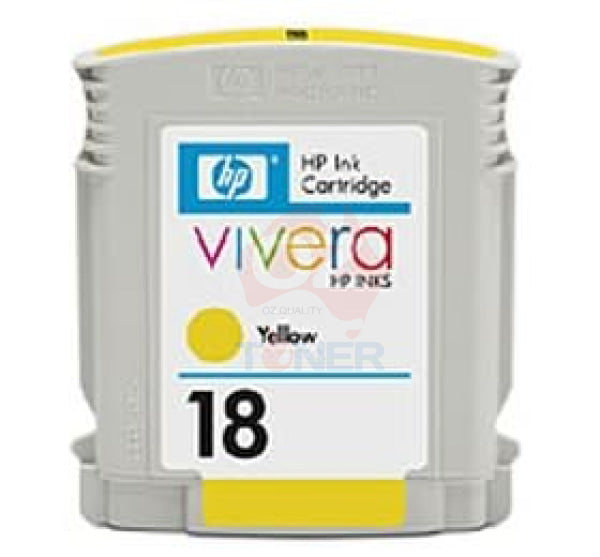 1 X Genuine Hp 18 Yellow Ink Cartridge C4939A -