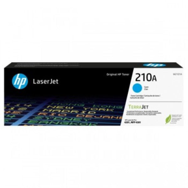 Genuine Hp #210A Cyan Original Laserjet Toner Cartridge For 4201Dn/4201Dw/Mfp 4301Dw/4301Fdw W2101A