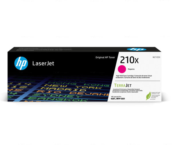 Genuine Hp #210X Magenta High Yield Original Laserjet Toner Cartridge For 4201Dn 4201Dw Mfp 4301Dw