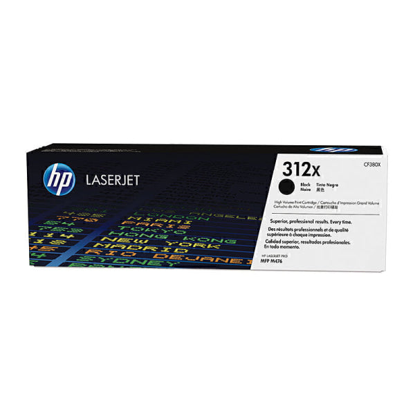 HP #312X Black Toner CF380X CF380X