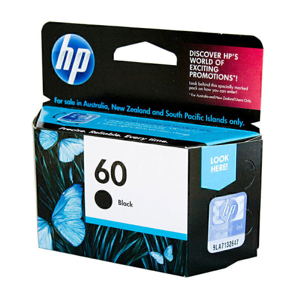 HP #60 Black Ink CC640WA CC640WA