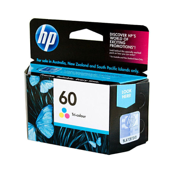 HP #60 Tri Colour Ink CC643WA CC643WA