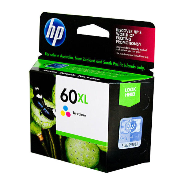 HP #60XL Tri Col Ink CC644WA CC644WA