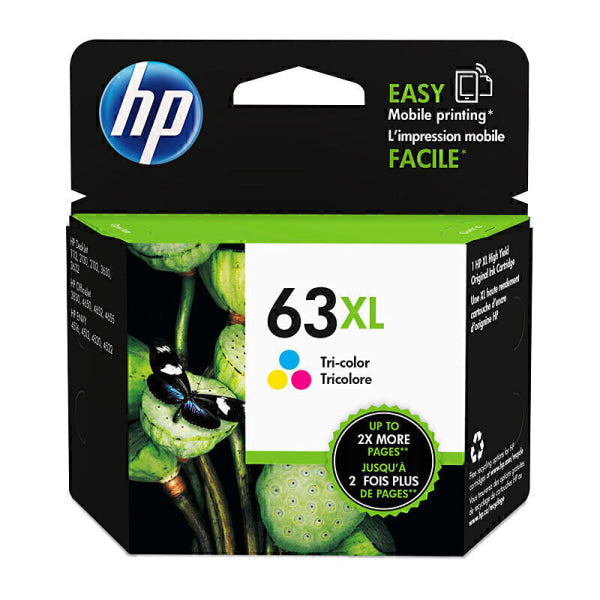 HP #63XL Tri Col Ink F6U63AA F6U63AA
