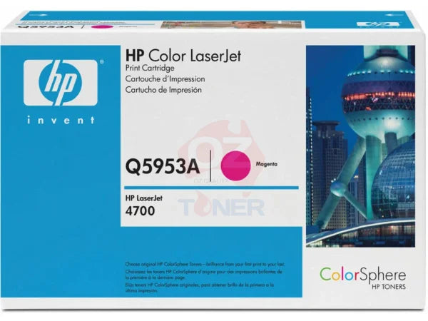 Genuine Hp #643A Magenta Toner Cartridge For Laserjet 4700/4700N/4700Dn/4700Dtn (11K Yield) Q5953A