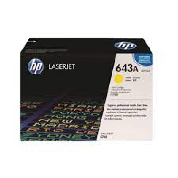 Genuine Hp #643A Yellow Toner Cartridge For Laserjet 4700/4700N/4700Dn/4700Dtn (11K Yield) Q5952A