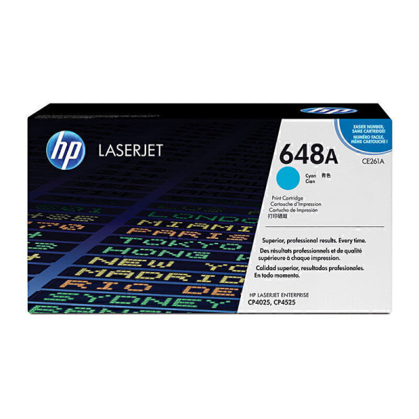 HP #648A Cyan Toner CE261A CE261A