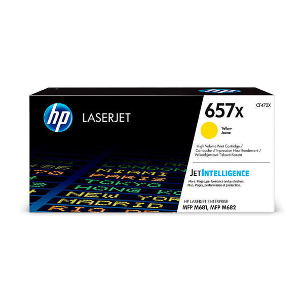 HP #657X Yellow Toner CF472X CF472X