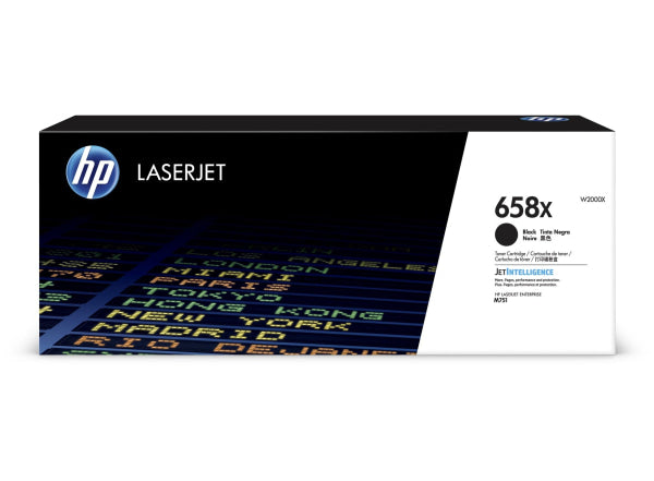 HP 658X BLACK LASERJET TONER CARTRIDGE 33K W2000X