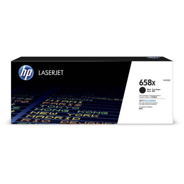 HP 658X BLACK LASERJET TONER CARTRIDGE 33K W2000X