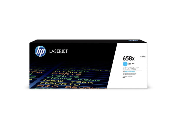 HP 658X CYAN LASERJET TONER CARTRIDGE 28K W2001X