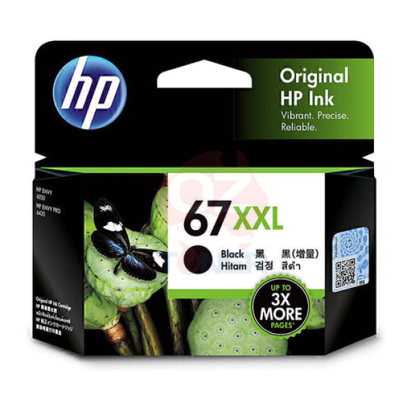 Genuine Hp 67Xxl Bk + #67 Colour Ink Set Bundle For Deskjet 4123/4122/4121/4120/2723 [3Ym55A]