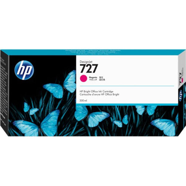 HP 727 300ML MAGENTA DESIGNJET INK CARTRIDGE F9J77A
