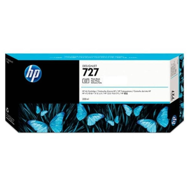 Genuine Hp 727B Photo Black Ink Cartridge For Designjet T930/T1500/T1530/T2500/T2530 300Ml [3Wx20A]