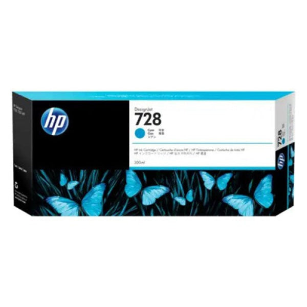 HP 728 300-ml CYAN DESIGN JET INK CARTRIDGE F9K17A