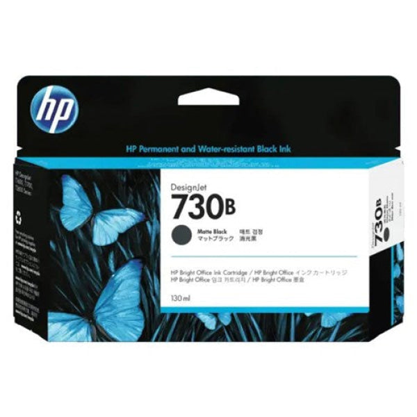 HP 730B 130-ML MATTE BLACK DESIGNJET INK CARTRIDGE REPLACEMENT FOR P2V65A 3ED45A