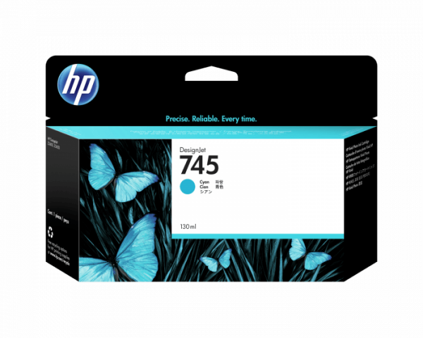 HP 745 130-ML CYAN INK CART F9J97A