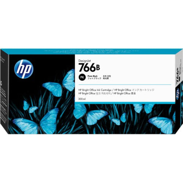 HP 766B 300ML PHOTO BLACK DESIGNJET INK CARTRIDGE FOR XL 3600 3ED55A