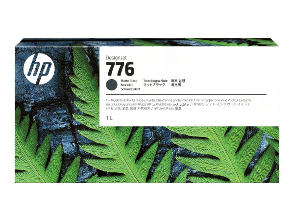 Genuine Hp 776 Matte Black Ink Cartridge For Designjet Z9 + Large Format Printer [1Xb12A]