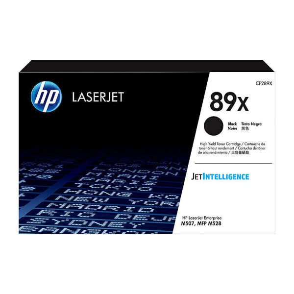 HP #89X Black Toner CF289X CF289X