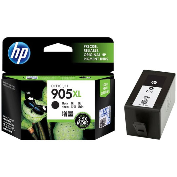 Genuine Hp #905Xl-Bk Black Hy Ink For Officejet 6956/6960/6970/6950 [T6M17Aa] Cartridge -