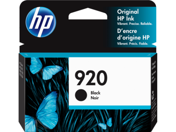 HP 920 BLACK INK 420 PAGE YIELD FOR OJ 6000 & 6500 CD971AA