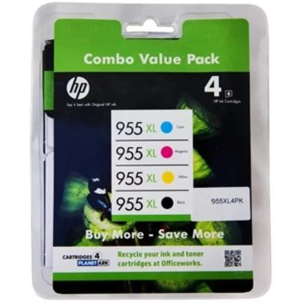 Genuine Hp #955Xl-Bk/C/M/Y High Yield Ink Set Value Pack 2K + 3X1.6K For Officejet