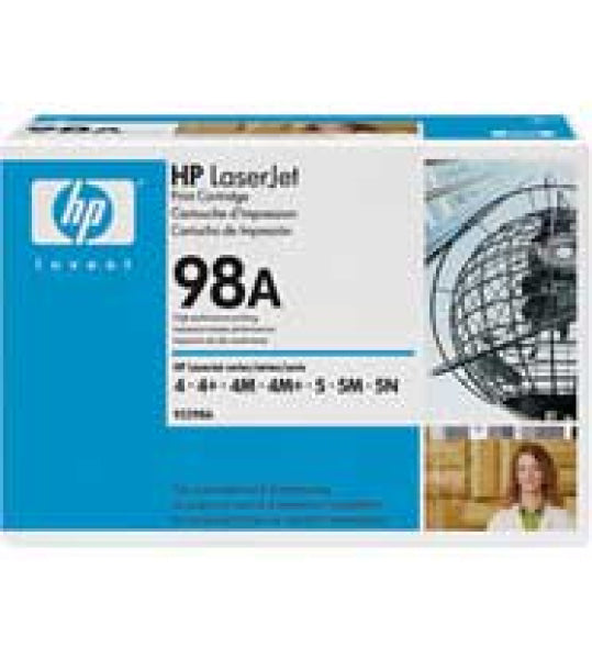 1 X Genuine Hp 92298A Toner Cartridge 98A -