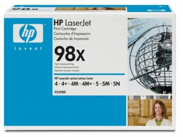 Genuine Hp 98X 92298X Black Toner Cartridge 8 800 Prints -