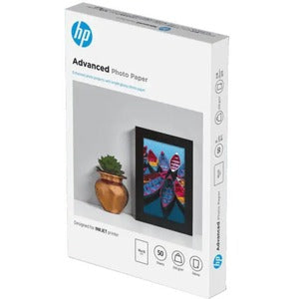 Genuine Hp 9Rr50A Advanced Thermal Inkjet Photo Paper-250 G/M² Grammage-Glossy-50 Sheet Paper