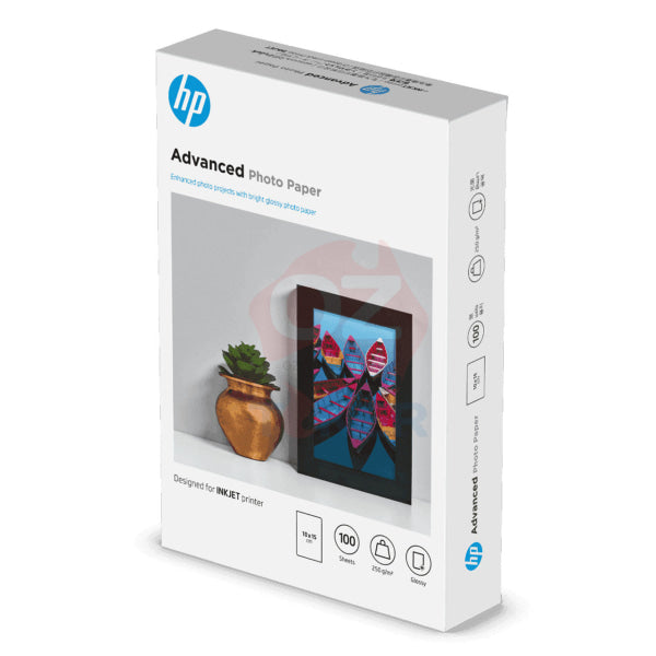 Genuine Hp A4 Gloss Photo Paper 100X Pack 180Gsm (210X297Mm) [9Rr56A]