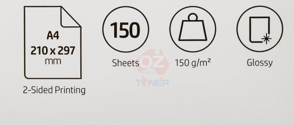 Genuine Hp Cg965A A4 Professional Glossy Laser Paper 150Gsm/150 Sheets [210X297Mm] Photo Paper