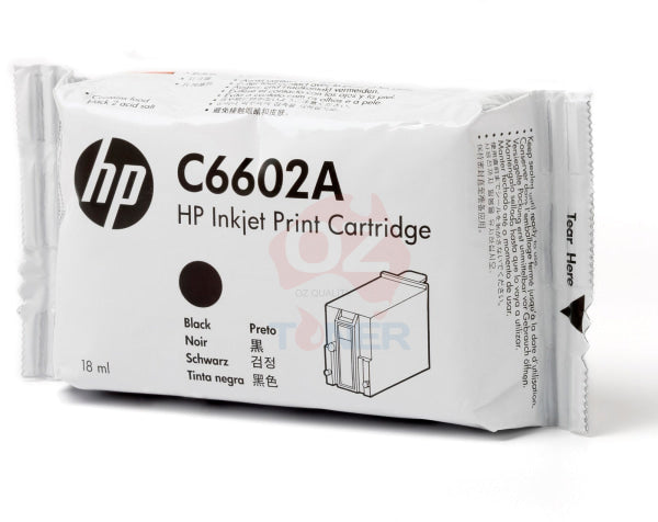 Genuine Hp Reduced Height Black Original Ink Cartridge [C6602A] -