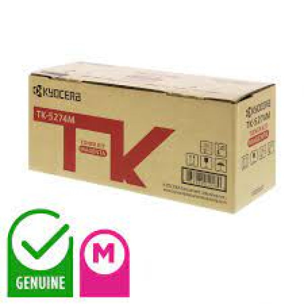 Genuine Kyocera Tk-5274 Magenta Toner Kit For M6230/M6630/P6230 (6K) [Tk5274M] Cartridge -