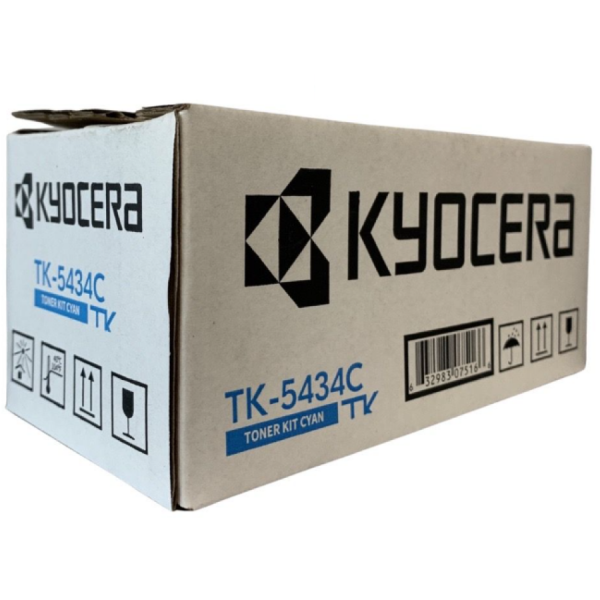 Genuine Kyocera Tk-5434 Cyan Toner For Pa2100Cx/Pa2100Cwx/Ma2100Cfx/Ma2100Cwfx (1.25K) [Tk5434C]