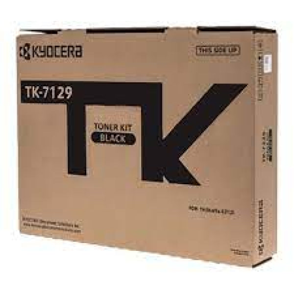 Genuine Kyocera Tk-7129 Black Toner Kit For Taskalfa 3212I 20K [Tk7129K] Cartridge -