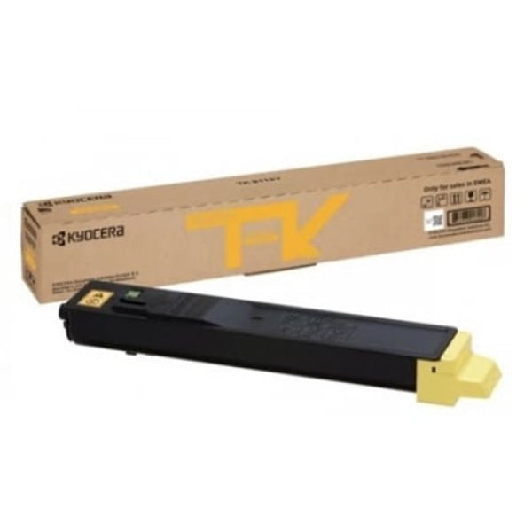 Genuine Kyocera Tk-8119 Yellow Toner Cartridge For M8124Cidn/M8130Cidn 6K [Tk8119Y] -