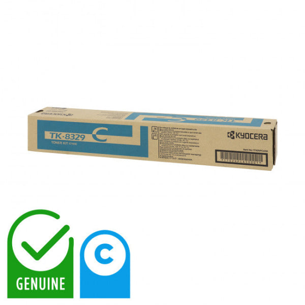 Genuine Kyocera Tk-8329 Cyan Toner Kit For Taskalfa 2551Ci (12K) [Tk8329C] Cartridge -