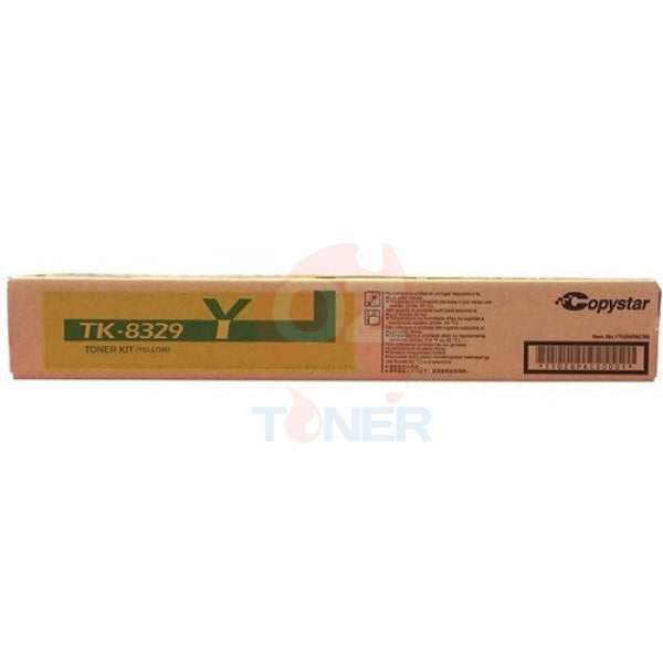 Genuine Kyocera Tk-8329 Yellow Toner Kit For Taskalfa 2551Ci (18K) [Tk8329Y] Cartridge -