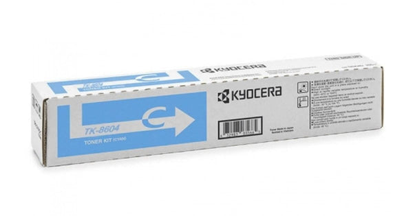 Genuine Kyocera Tk-8604 Cyan Toner Cartridge For Fs-C8650Dn (20K) [Tk8604C] -