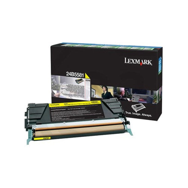 Lexmark Bsd CS748 Yellow High Yield Return Program Toner Cartridge 10K 24B5581