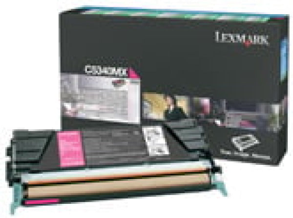 1 X Genuine Lexmark C534 Magenta Toner Cartridge Extra High Yield Return Program -