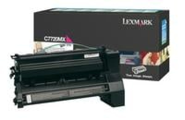 1 X Genuine Lexmark C772 Magenta Toner Cartridge Extra High Yield Return Program -