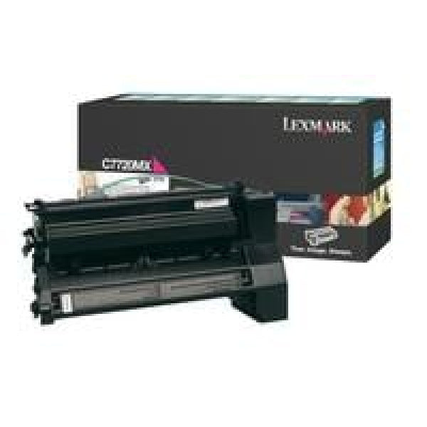 1 X Genuine Lexmark C772 Magenta Toner Cartridge Extra High Yield Return Program -