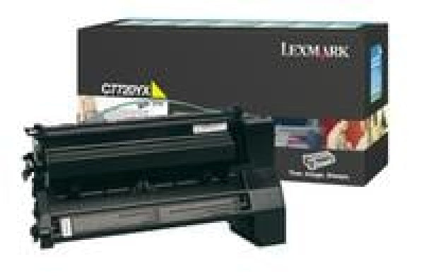 1 X Genuine Lexmark C772 Yellow Toner Cartridge Extra High Yield Return Program -