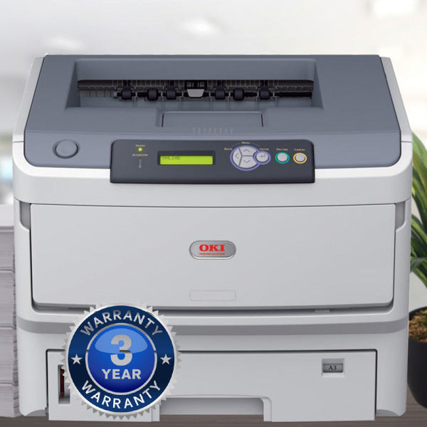 Oki B820N A3 B&w Laser Network Printer+Parallel Port+Bonus:3-Year Wty 44675905 (Rrp$1395) Printer