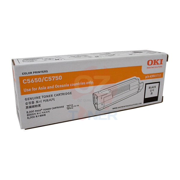 Oki C5650 Black Toner 43865712