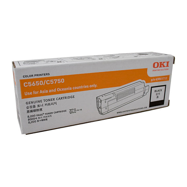 Oki C5650 Black Toner 43865712